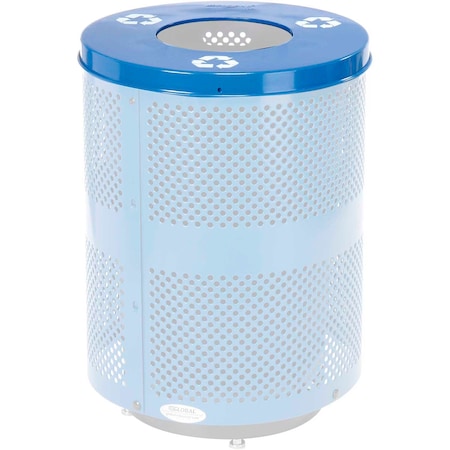 Global Industrial Recycling Lid, Blue, Steel 261CP799